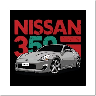 Nissan 350z JDM drift Vintage Car Posters and Art